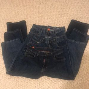 3 pair boys jeans.